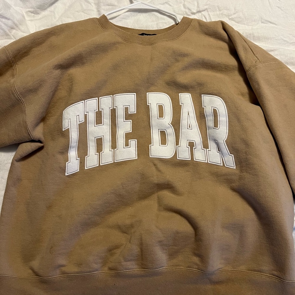 The Bar sweatshirt, Beige, Size Large